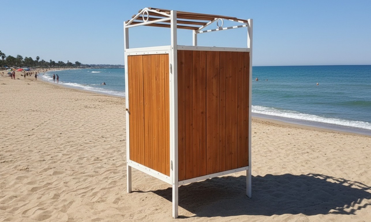 Пляжная одноместная кабинка для переодевания. Дюна Мале. Цена 2026 г.