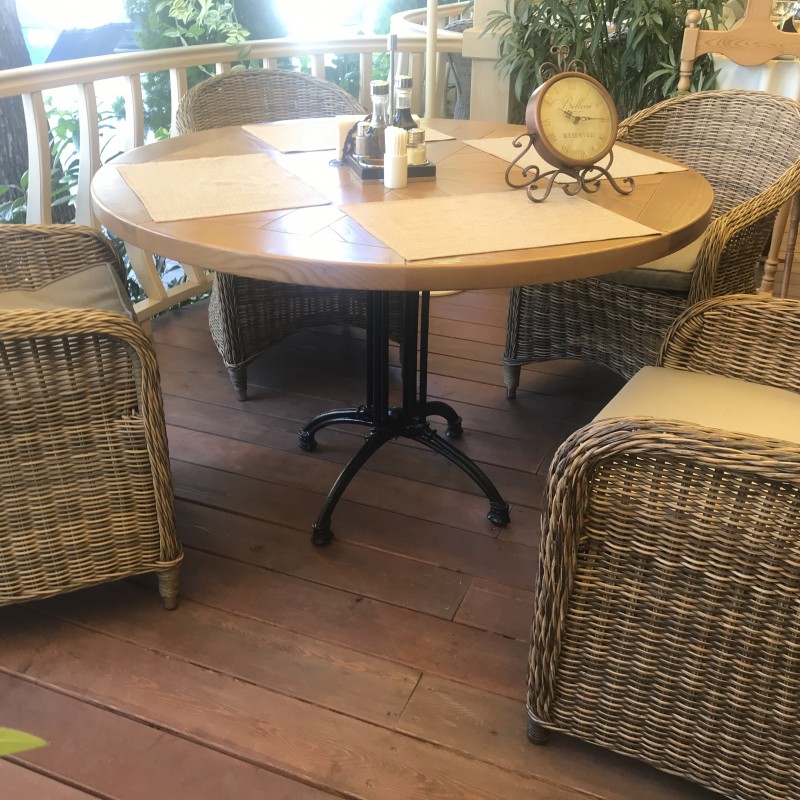 ОПОРА ДЛЯ СТОЛА ИЗ ЧУГУНА, ЧЕРНАЯ, ДЛЯ РЕСТОРАНА, СЕРИЯ IMPERO, МОДЕЛЬ 3070, ТИП ВАЛЕНСИЯ