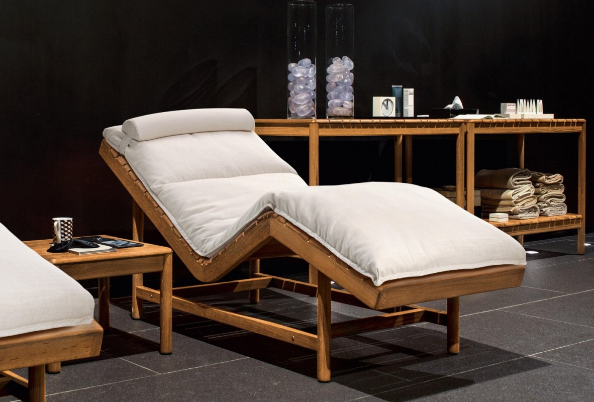 Шезлонг-лежак деревянный Barcode