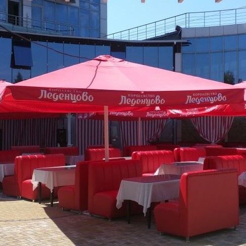 Зонт для кафе телескопический 4х4 м. 2024 г.