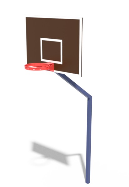 ЭЛЕМЕНТ СПОРТИВНОЙ ПЛОЩАДКИ СТРИТБОЛЬНАЯ СТОЙКА (БЕЗ СЕТКИ) 01