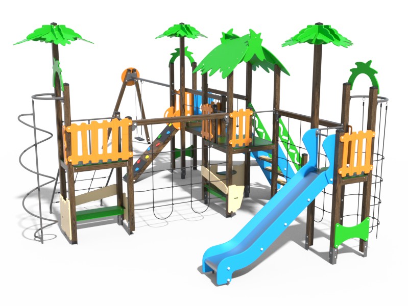 ДЕТСКИЙ ИГРОВОЙ КОМПЛЕКС ТРОПИКА 9