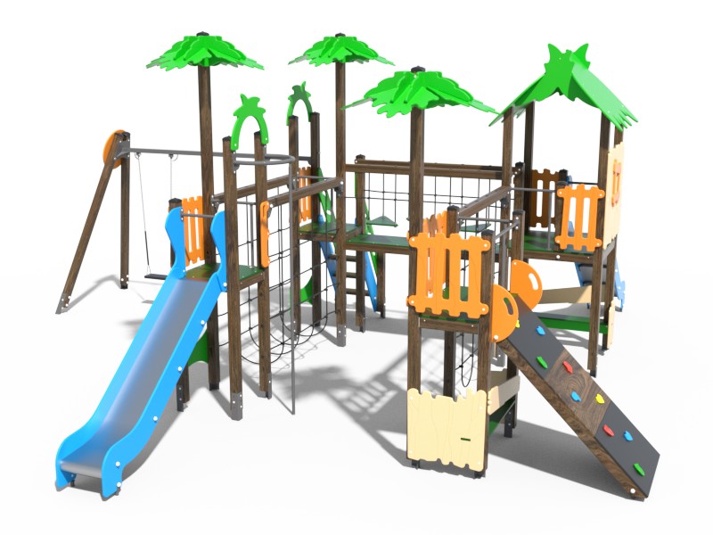 ДЕТСКИЙ ИГРОВОЙ КОМПЛЕКС ТРОПИКА 10