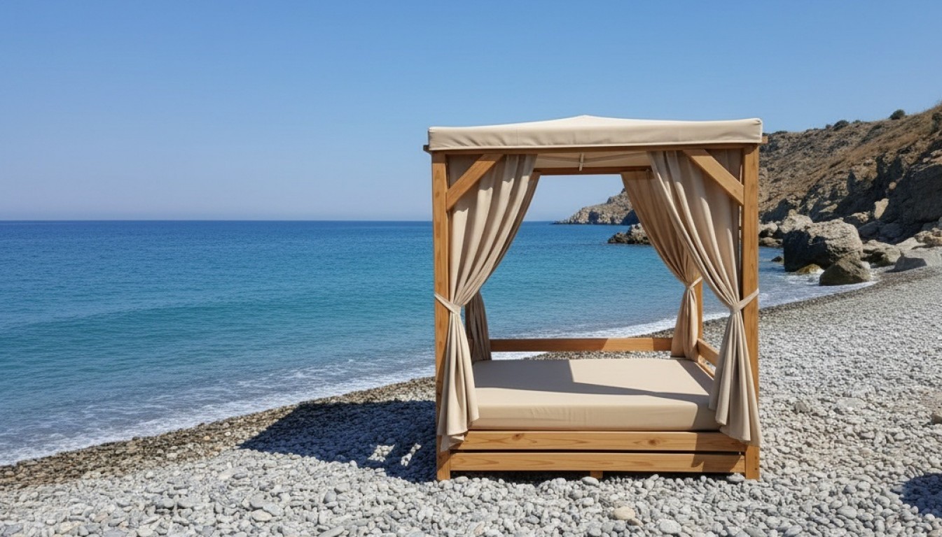 ОРЕХОВАЯ ДЮНА Беседка пляжная, 2080х2080х2230 мм, Россия, Беседка Цена 2026 г.