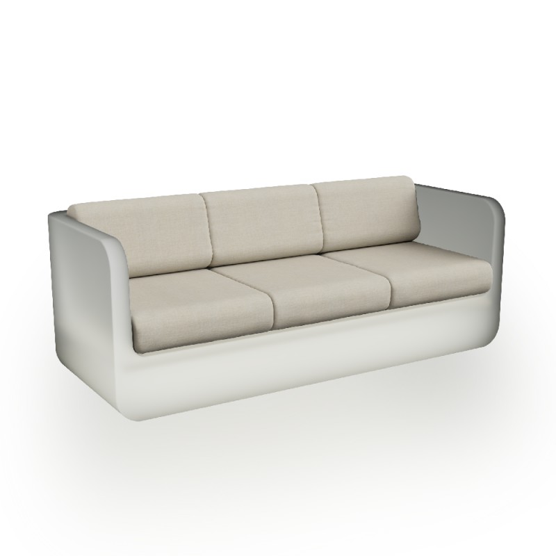 Диван BERKANO Grace с подушками Snow White / Bone Brown 2025 г.