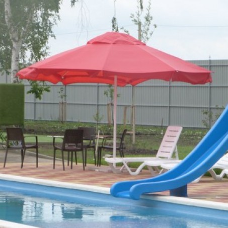 Пляжный зонт Пеликан. Большой пляжный зонт диаметром 4 м., круглый. 2024 г.