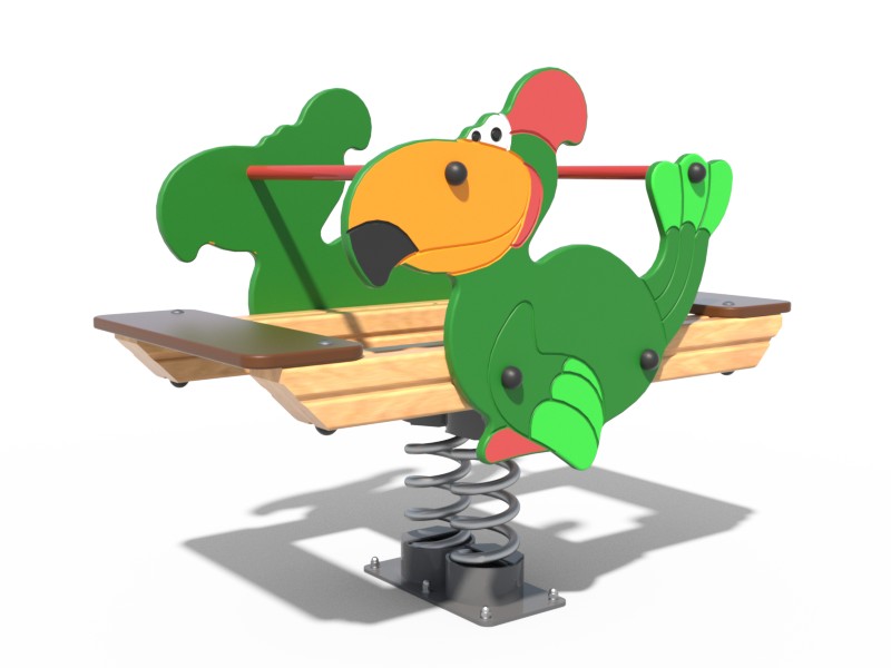 КАЧАЛКА ДЕТСКОЙ ИГРОВОЙ ПЛОЩАДКИ ПОПУГАЙ