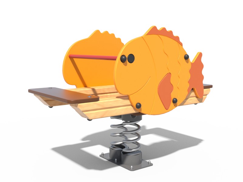 КАЧАЛКА ДЕТСКОЙ ИГРОВОЙ ПЛОЩАДКИ РЫБА-ШАР