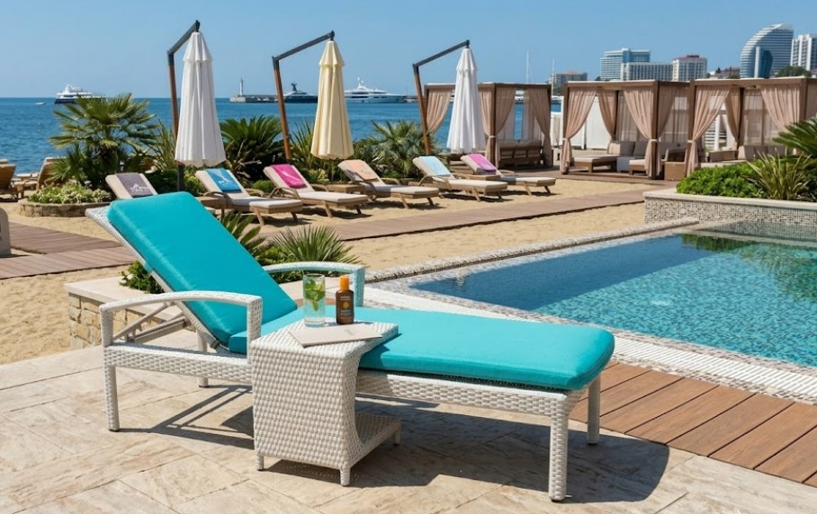 Шезлонг с подлокотниками ВАЙГАЧ 2026