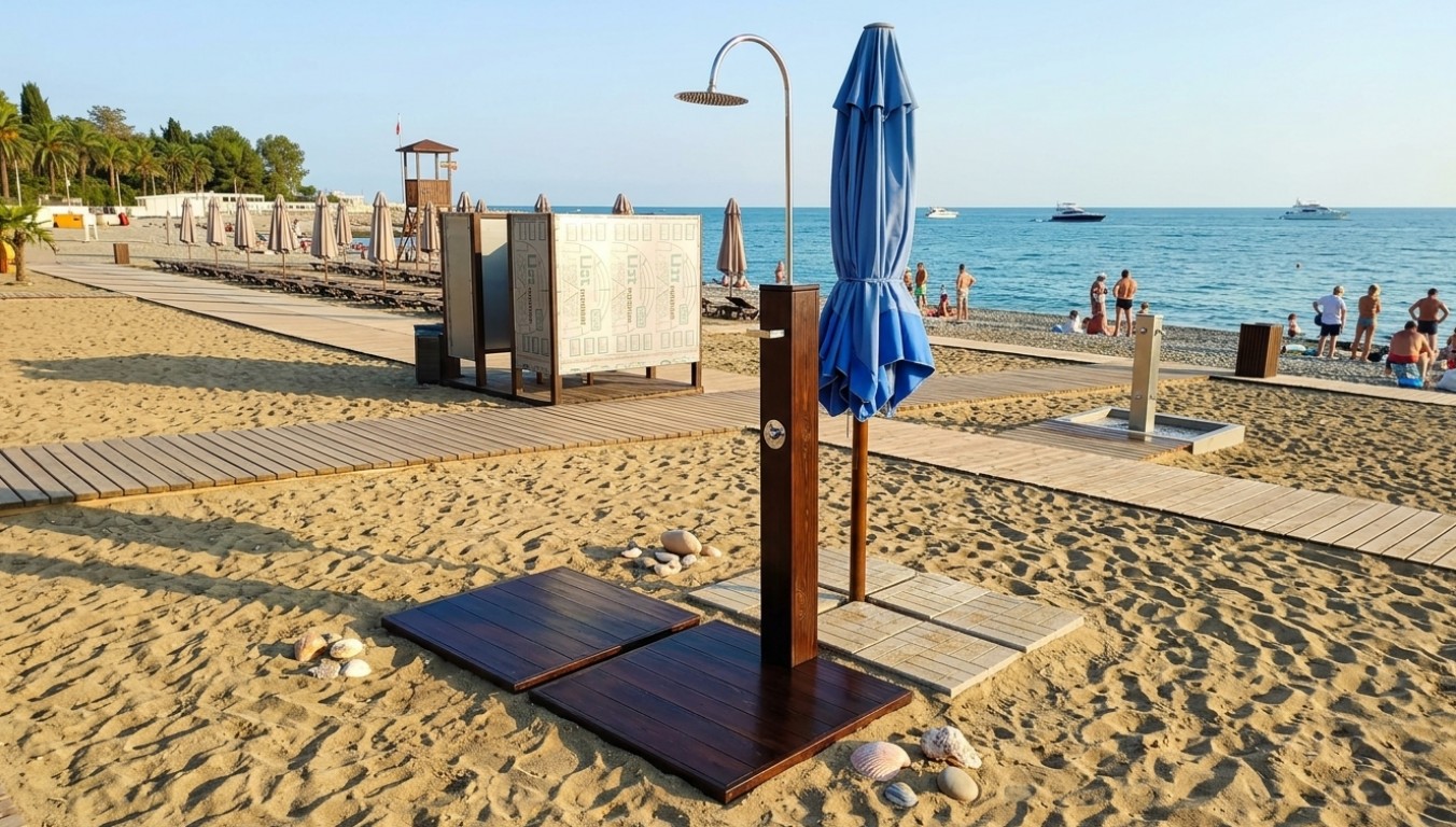 Деревянный уличный душ Helix Rus Цена 2025 г.