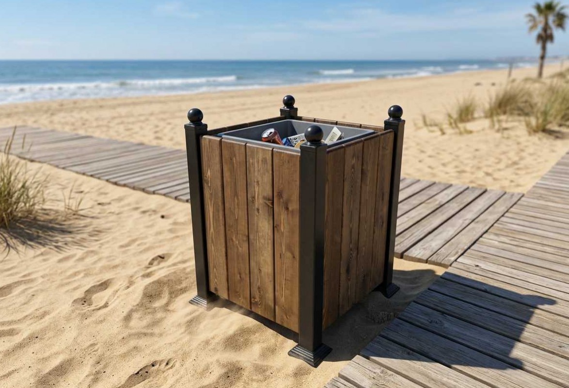 Урна пляжная. Объем 80 литров. 2024 г.