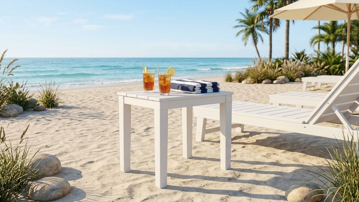 СТОЛИК К ЛЕЖАКУ (ШЕЗЛОНГУ) ПЛАСТИКОВОМУ 2026 г.