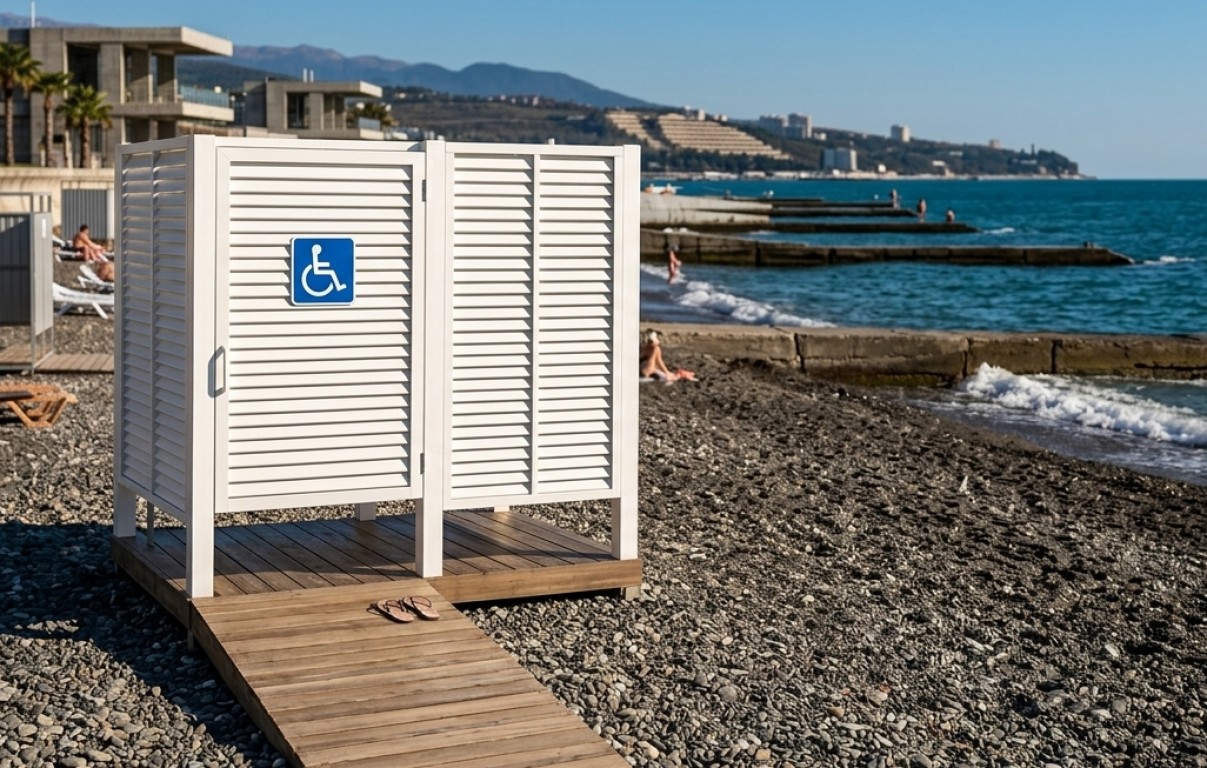 Кабинка для маломобильных пляжная Арт.№721 2026 г.