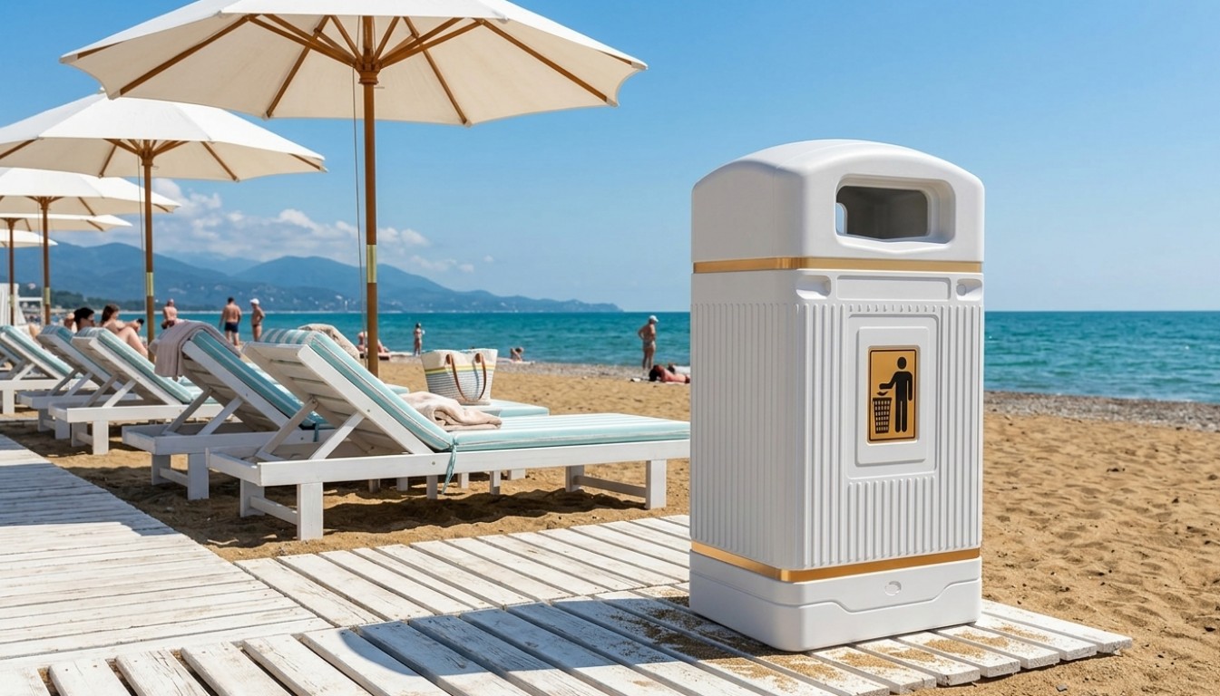 Урна квадратная BERKANO Snow White 2025 г.