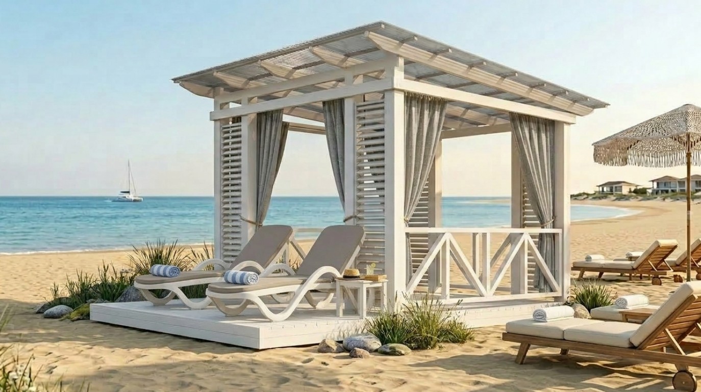 Пляжная беседка КУНГУРСКАЯ МОРСКАЯ