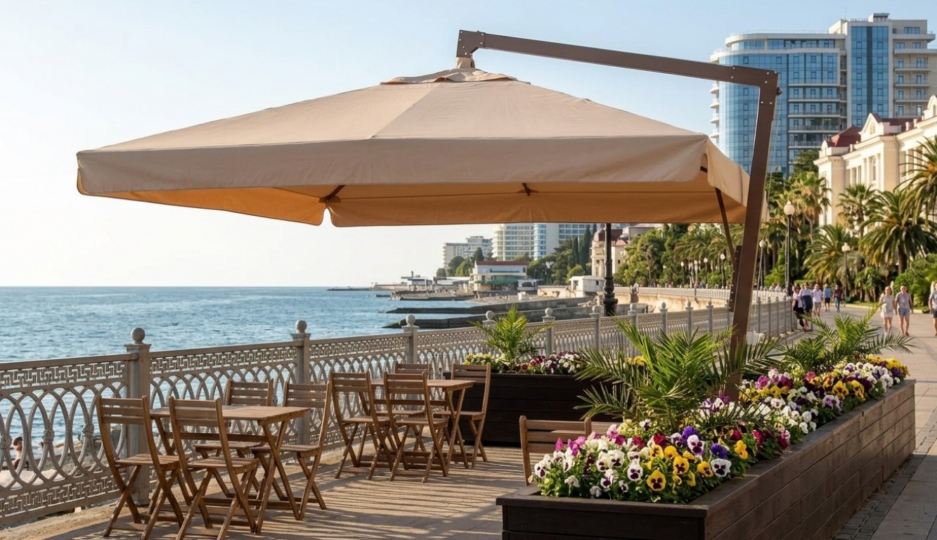 Зонт консольный БОЛЬШОЙ ПОМОР 4х4 м. 2026 г.