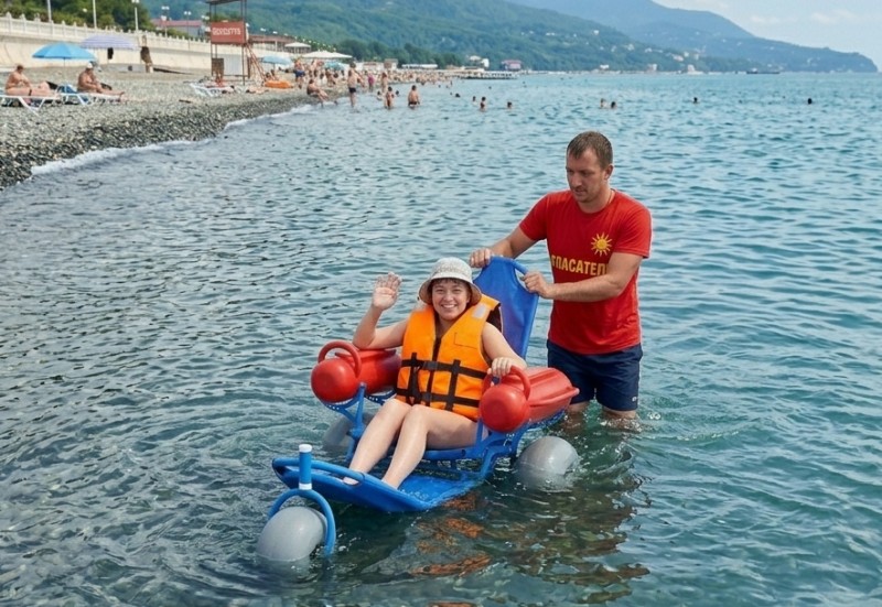 Кресло-коляска инвалидная пляжная для плавания АФАЛИНА