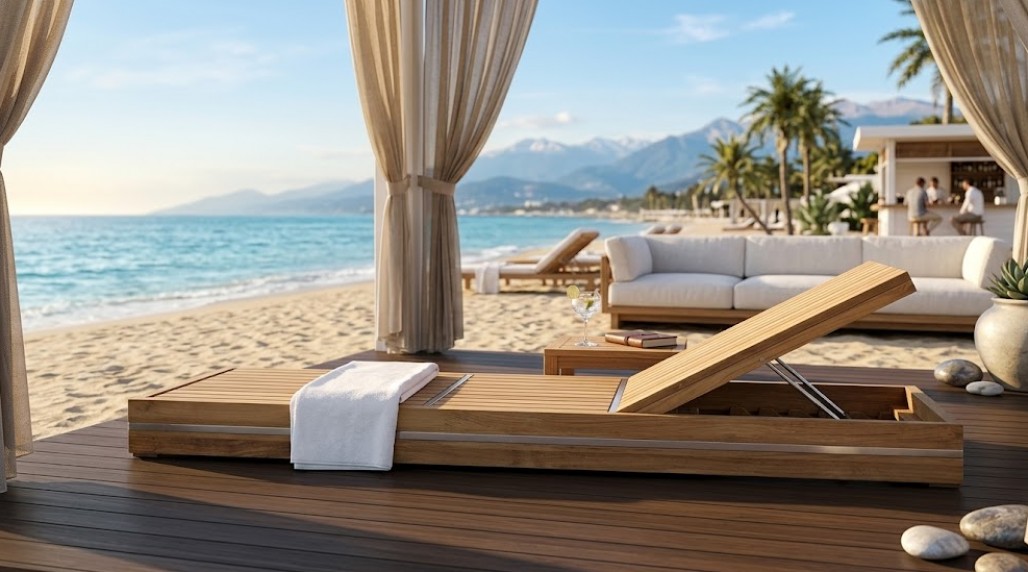 Лежак деревянный КВИНТЭССЕНЦИЯ 2026