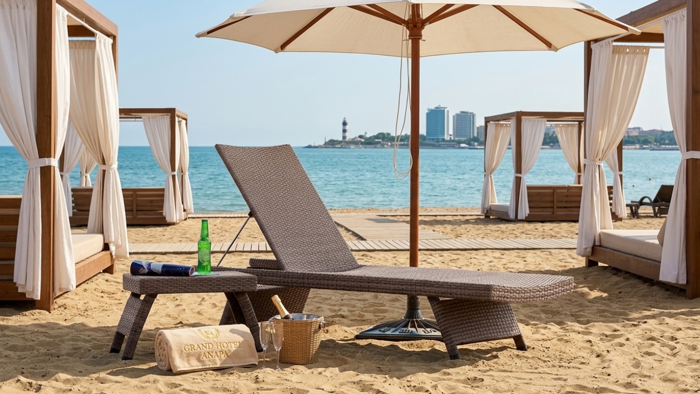 Шезлонг-лежак плетеный КУНАШИР 2026 г.