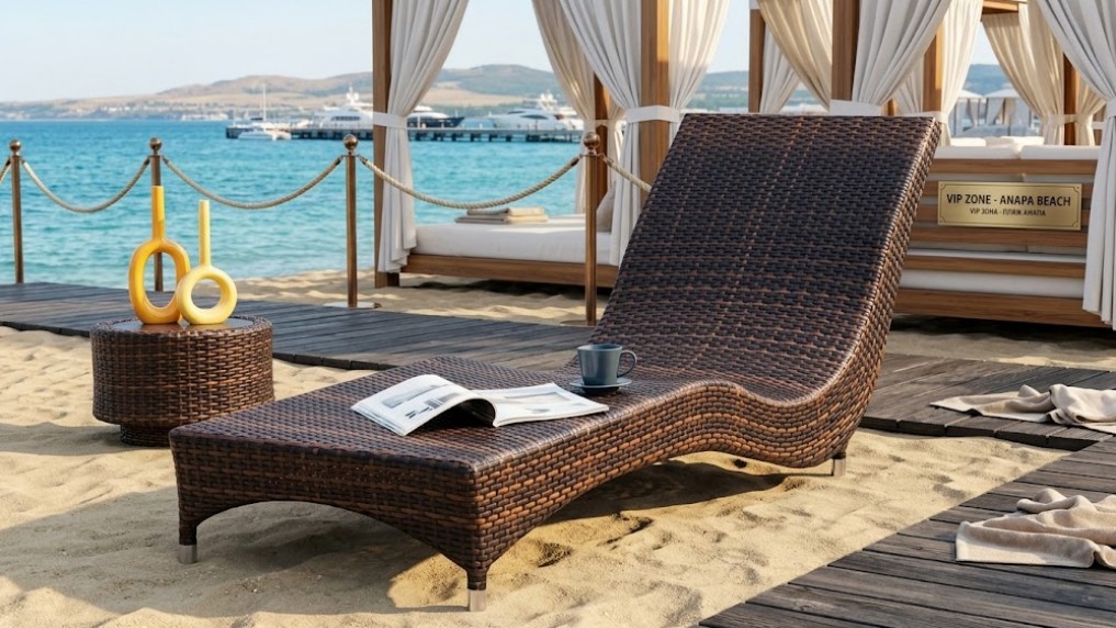 Шезлонг-лежак плетеный БЕРИНГ 2026 г.