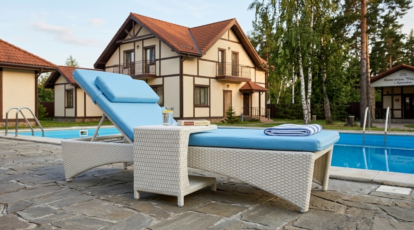 Шезлонг из искусственного ротанга ПАРАМУШИР 2026 г.