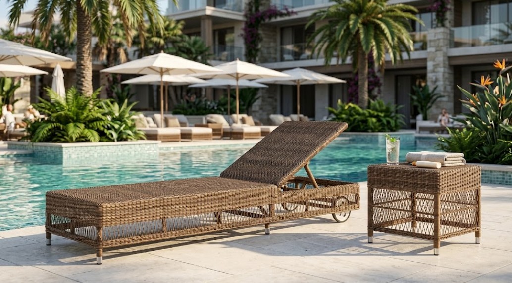 Шезлонг-лежак плетеный АКТИНИЯ 2026 г.