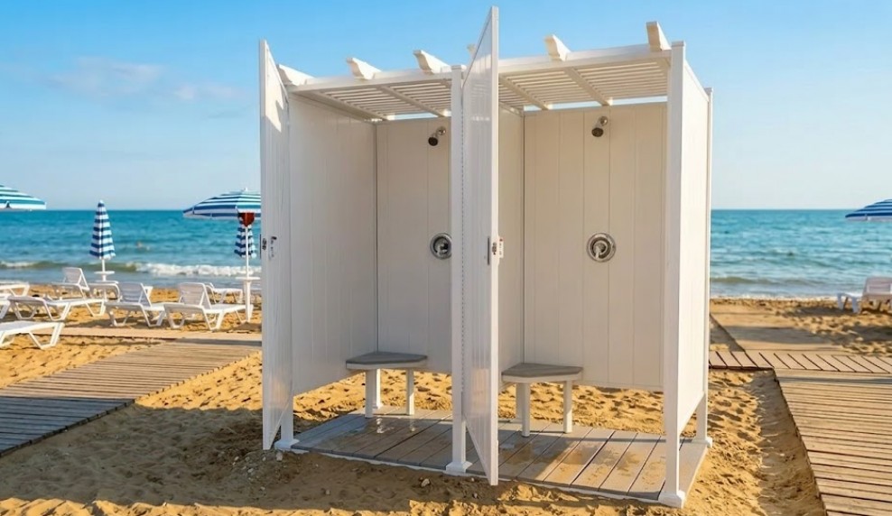 ДУШЕВАЯ ПЛЯЖНАЯ КАБИНА ДЕЛЬФИН 2026