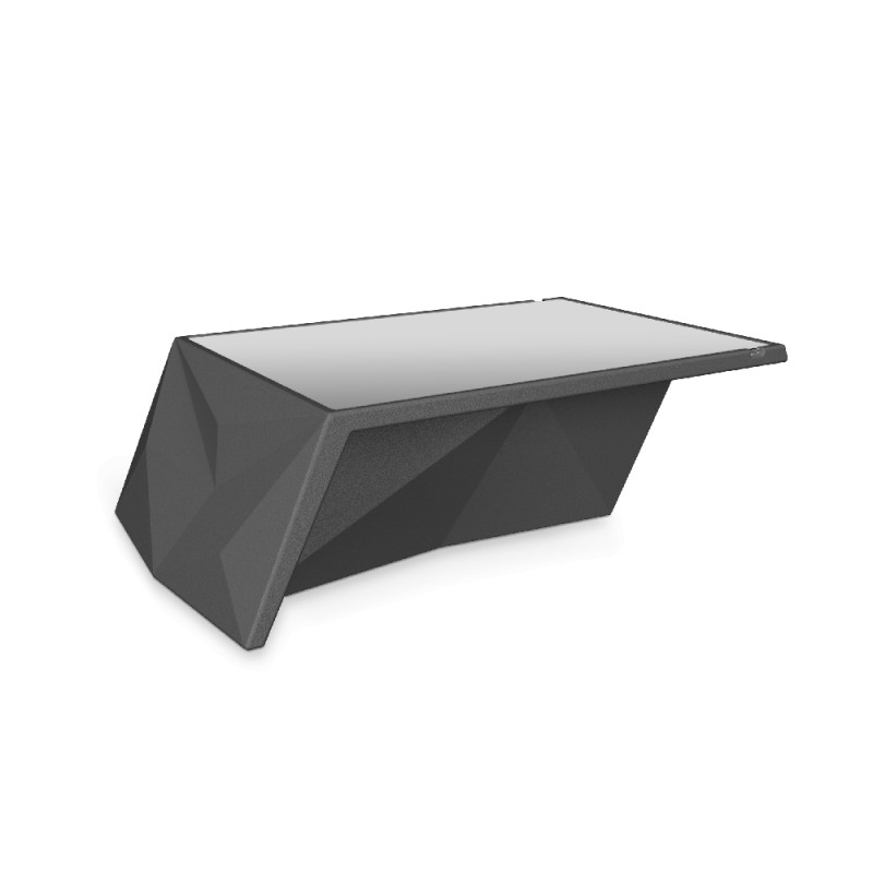 Стол BERKANO Quaro со стеклом Snow White 2025 г.