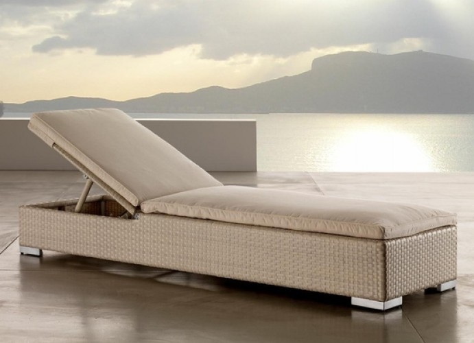 Шезлонг-лежак плетеный АЙОН 2025