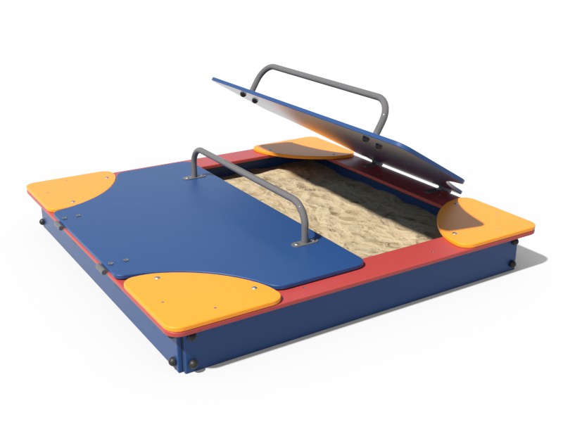 ДЕТСКАЯ ИГРОВАЯ ПЕСОЧНИЦА 009 (С КРЫШКОЙ)