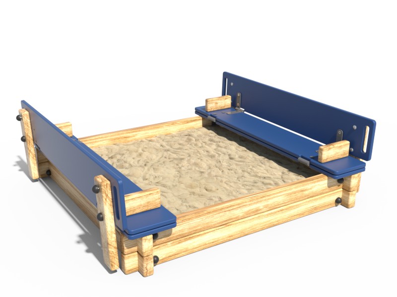 ДЕТСКАЯ ИГРОВАЯ ПЕСОЧНИЦА 014 (С КРЫШКОЙ)