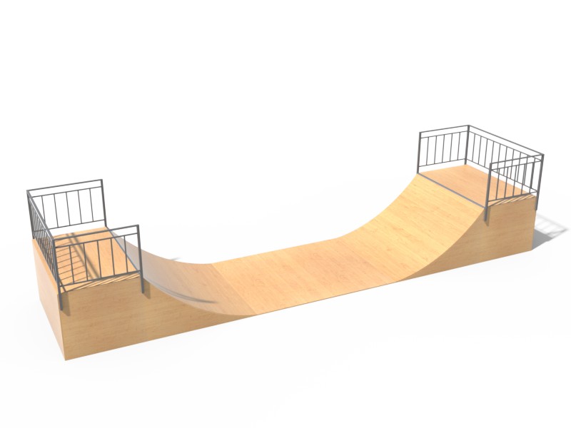 ЭЛЕМЕНТ ДЛЯ СКЕЙТ-ПЛОЩАДКИ 04 HALF PIPE