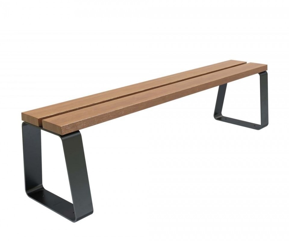 Скамейка стальная Колледж без спинки