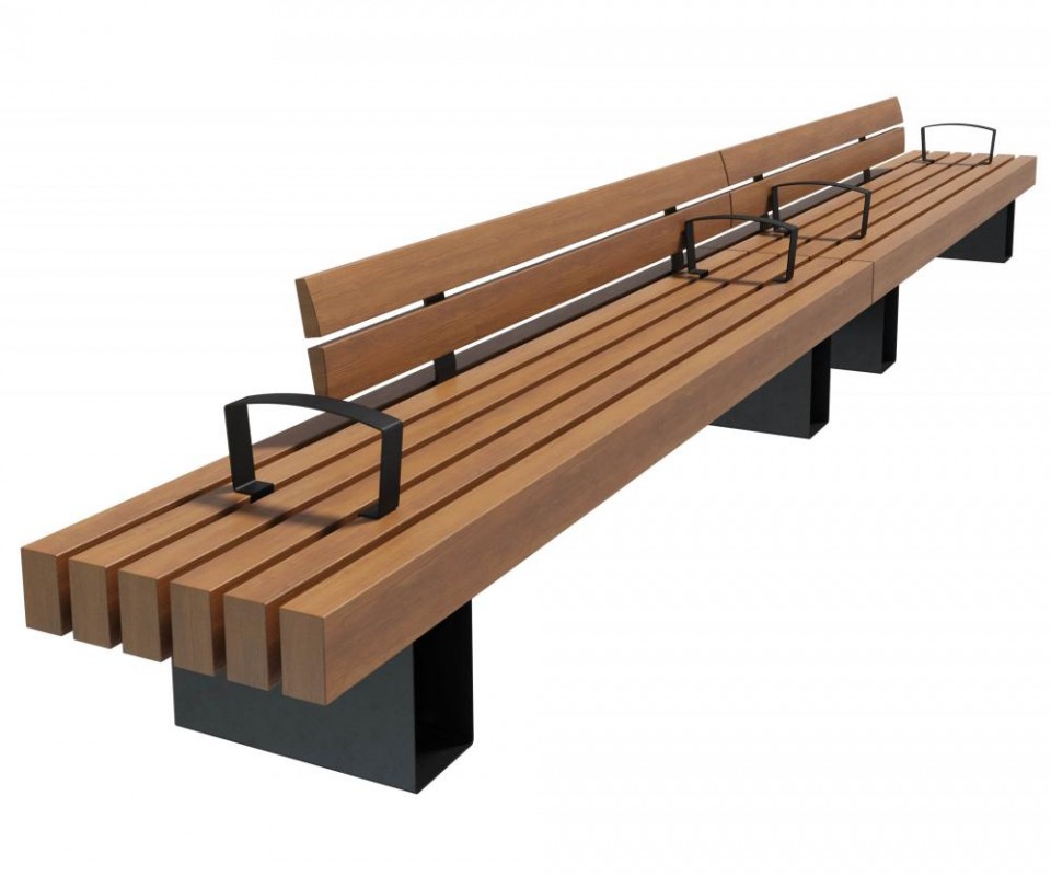 Скамейка стальная Лондон