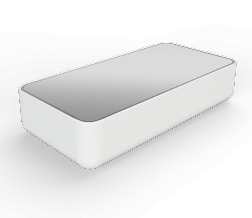 Стол BERKANO Grace средний со стеклом Snow White 2025 г.