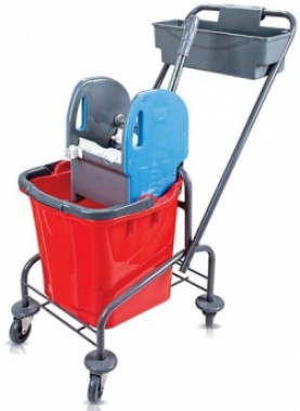 Тележка одноведёрная, металлическая 18л с отжимом, ТУ 9.8 2025 г.