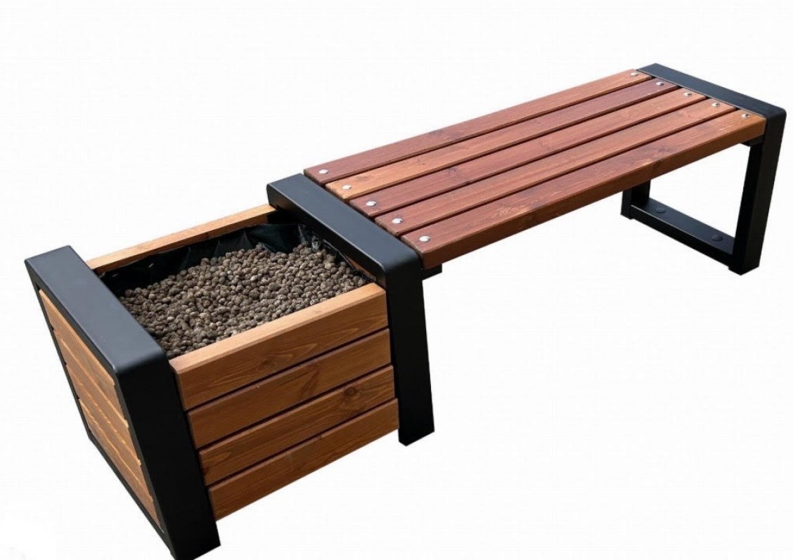 Лавка Бонжур с цветочницей 2026 г.