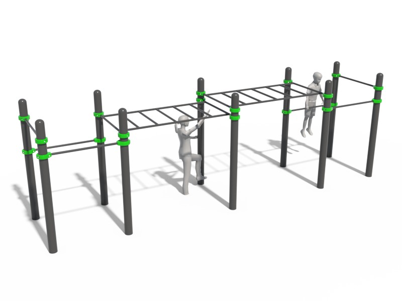 РУКОХОД КЛАССИЧЕСКИЙ ДВУХУРОВНЕВЫЙ И 6 ТУРНИКОВ