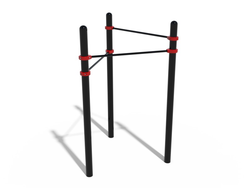 ВОРКАУТ-КОМПЛЕКС &quot;ТРЕУГОЛЬНИК&quot; ИЗ 3 ТУРНИКОВ