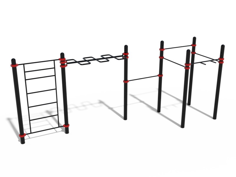 ВОРКАУТ КОМЛЕКС 5 ТУРНИКОВ, РУКОХОД-ЗМЕЕВИК И ШВЕДСКАЯ СТЕНКА
