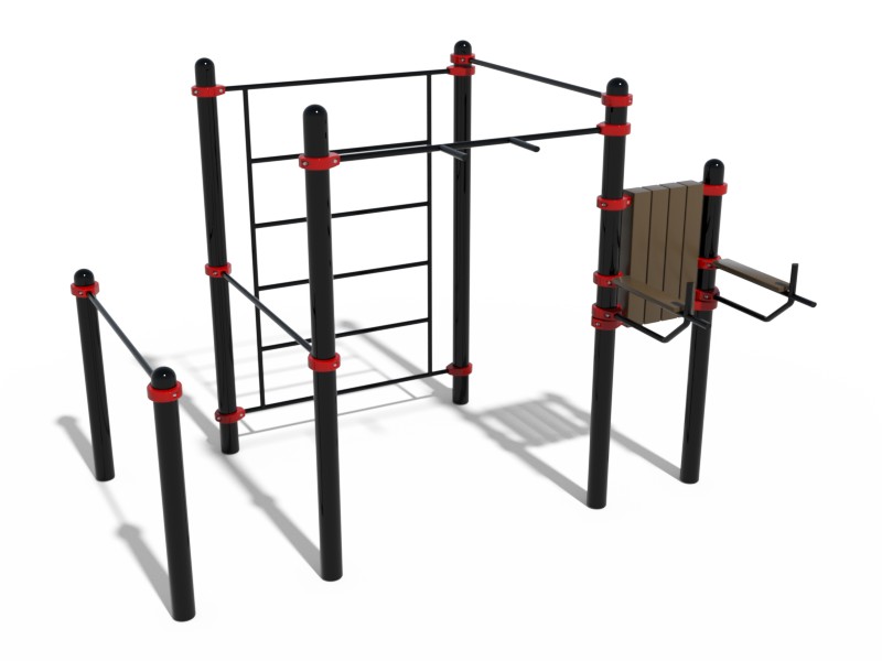 ВОРКАУТ КОМПЛЕКС ПРЕСС, ШВЕДСКАЯ СТЕНКА, БРУСЬЯ, ТУРНИК, ТУРНИК С ПРЯМЫМ ХВАТОМ