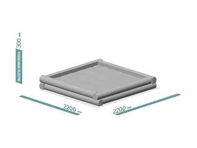 ДЕТСКАЯ ИГРОВАЯ ПЕСОЧНИЦА ЭКО 352