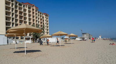 Пляжный зонт Буревестник. Пляжный круглый зонт диаметром 3,0 м (шесть спиц). 2025 г.