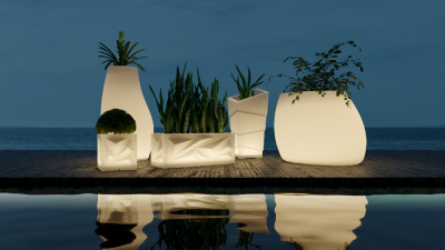 Кашпо BERKANO Icelandic Horizontal DB Snow White 2025 г.