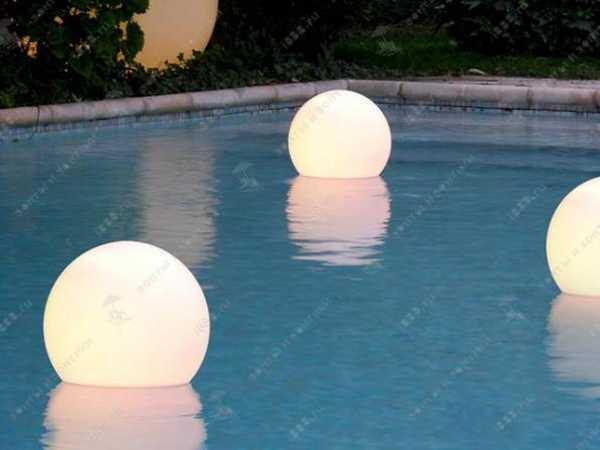 Пластиковый плавающий светильник, Acquaglobo, 600 мм