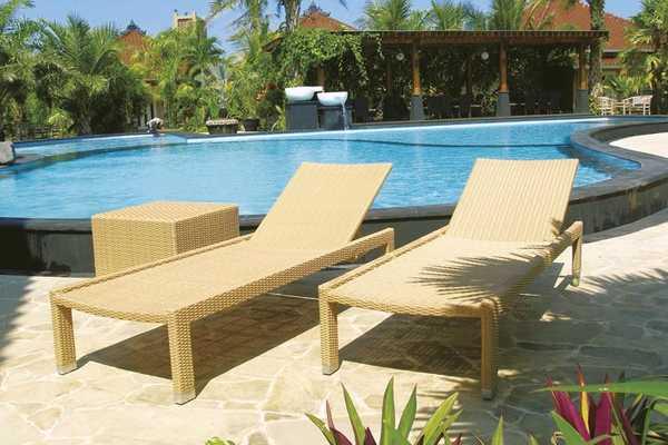 Шезлонг-лежак плетеный Tonga