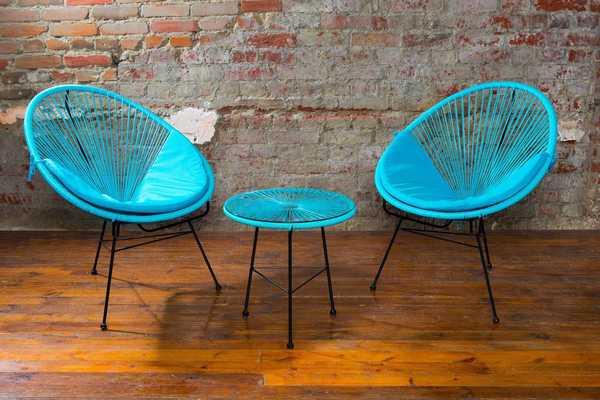 Стол плетеный со стеклом журнальный Acapulco