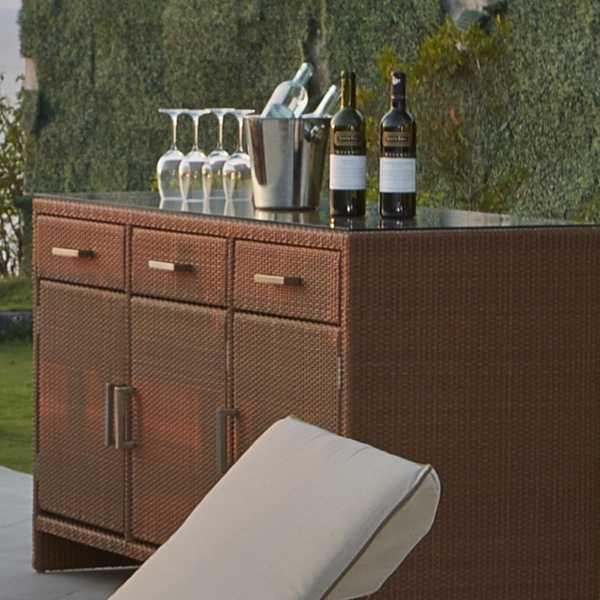 Плетеный буфет Ebony/Cuatro