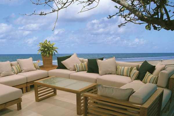 Деревянный угловой модуль без подушки Saint Tropez