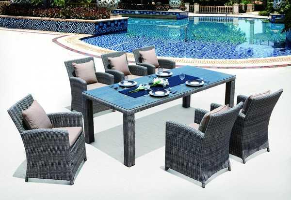 Кресло плетеное с подушкой Grace